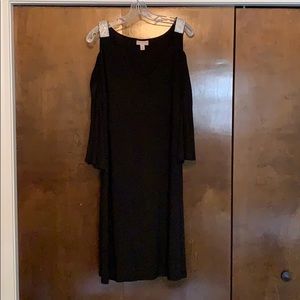 Dress Barn black dress with rhinestone straps